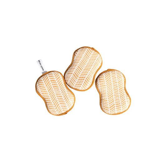 Once Again Home Sponges (Set of 3): Branches, Gold