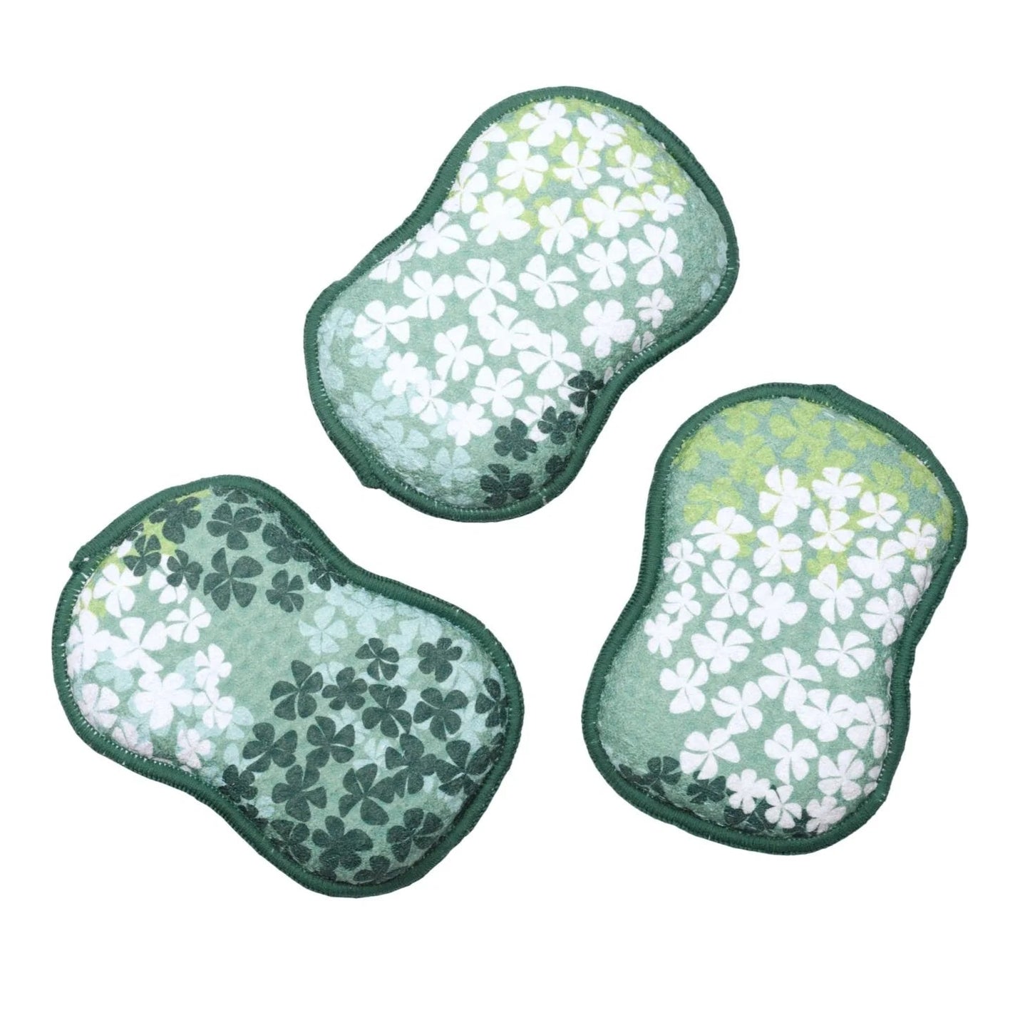 Once Again Home Sponges (Set of 3): Hydrangea, Green
