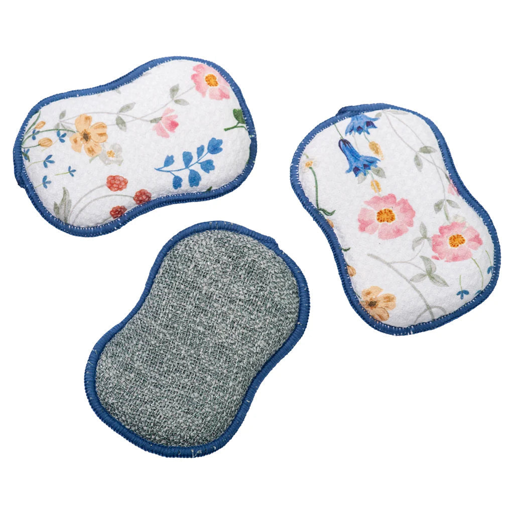 Once Again Home Sponges (Set of 3): Serenity Floral