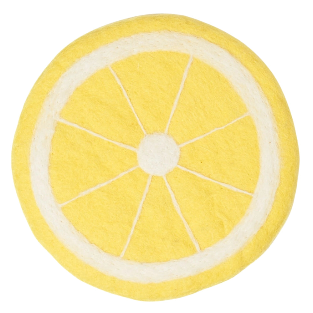 Once Again Home Wool Trivet: Lemon