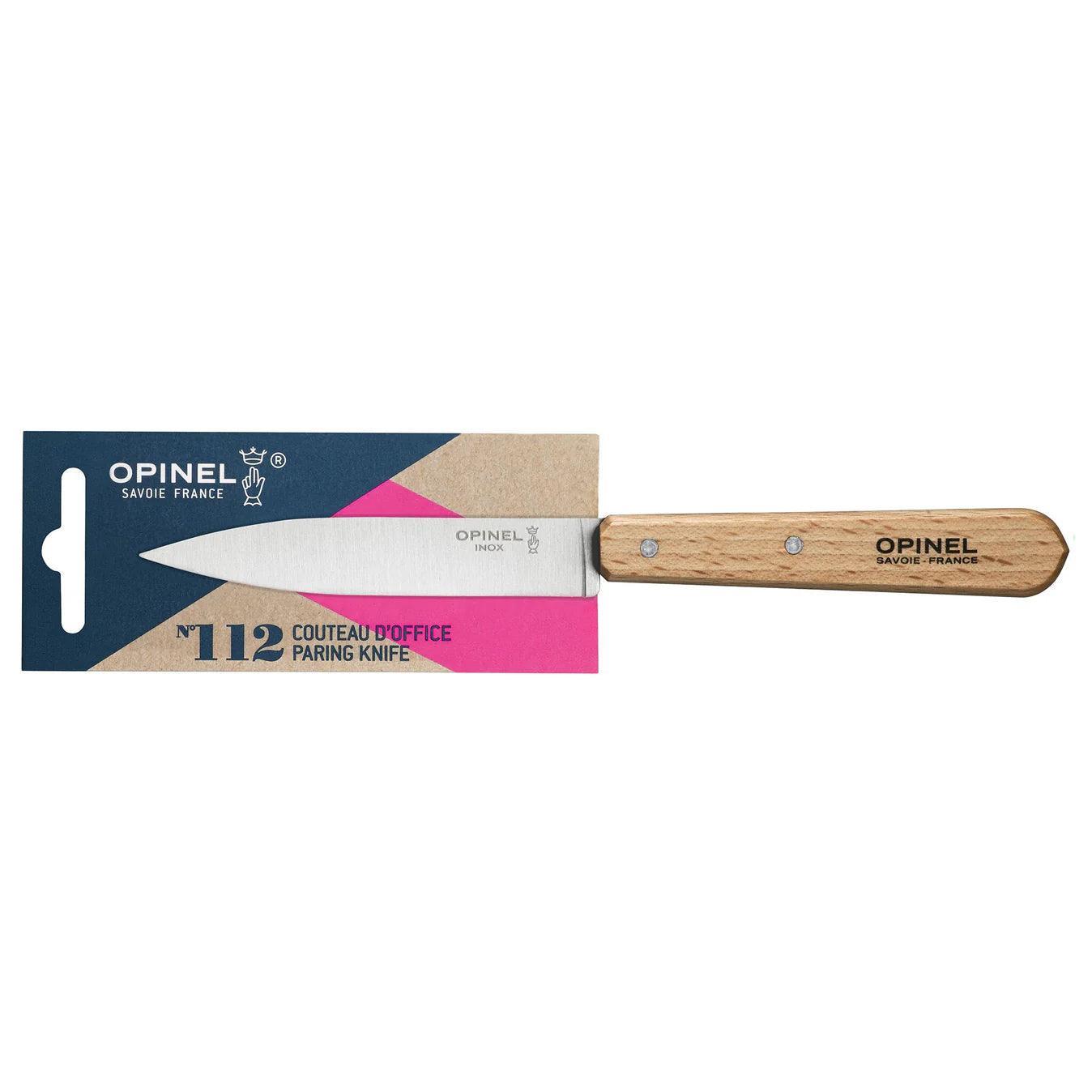 Opinel N°112 Paring Knife: Beechwood