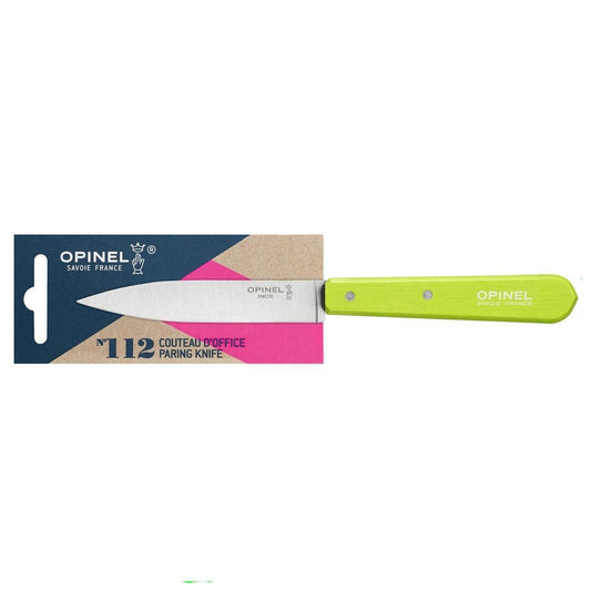 Opinel N°112 Paring Knife: Apple Green