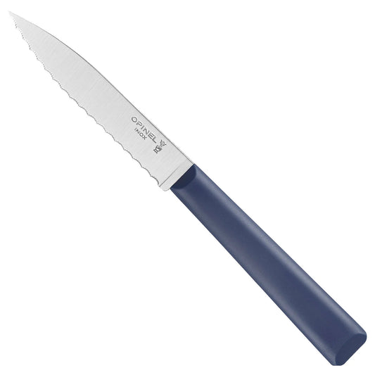 Opinel N°313 Dishwasher Safe 3" Serrated Paring Knife: Blue
