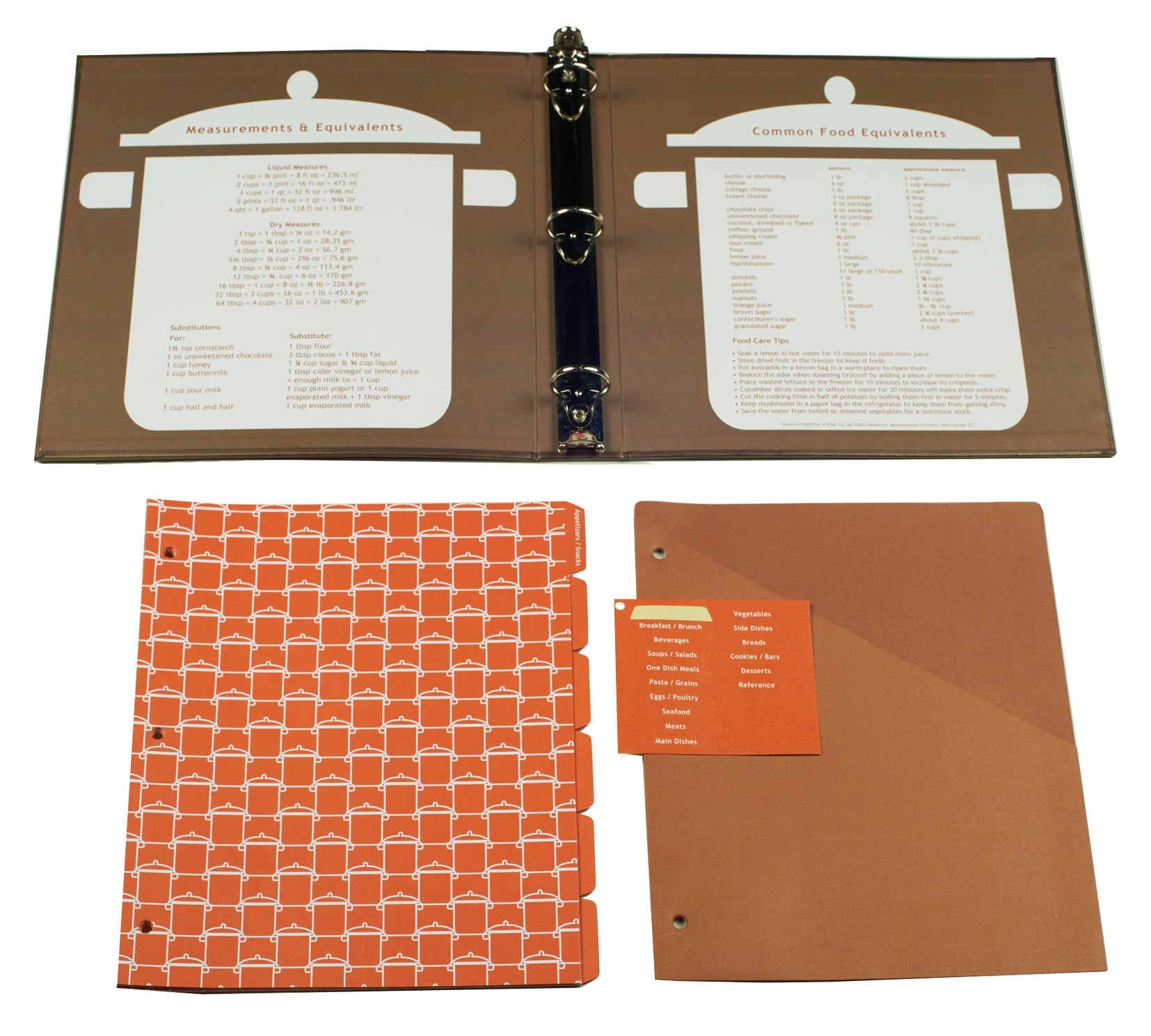 Meadowsweet Kitchens Recipe Book: Collected Recipes, Copper / Brown