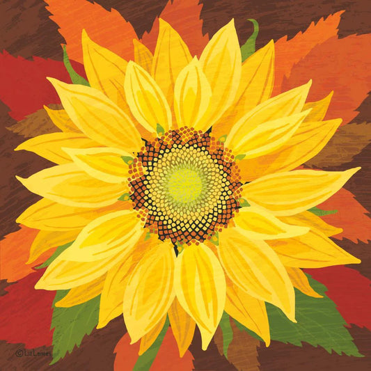 Paperproduct Designs Lunch Napkins: October Sunflower