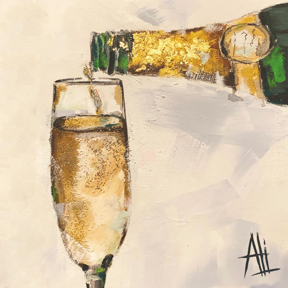 Paperproduct Designs Cocktail Napkins: The Art of Champagne