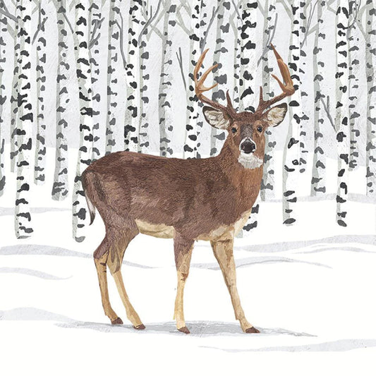 Paperproduct Designs Lunch Napkins: Wilderness Stag