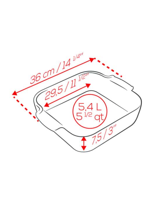 Peugeot Baker: 14.25" Square, Ecru