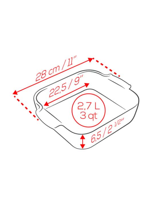 Peugeot Baker: 11" Square, Ecru