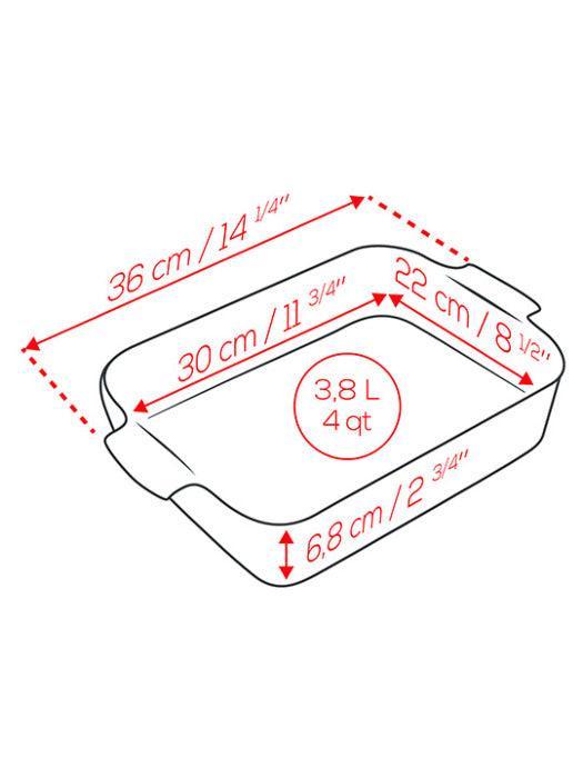 Peugeot Baker: 14.25" Rectangle, Saffron