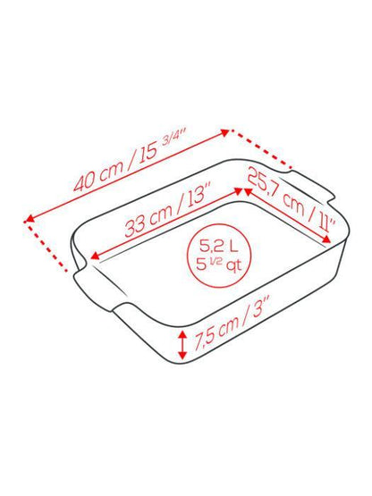 Peugeot Baker: 15.75" Rectangle, Saffron