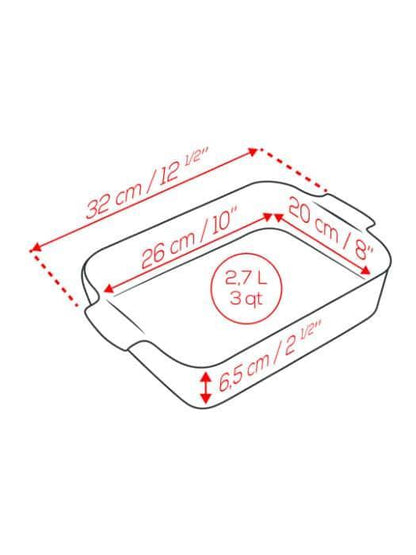 Peugeot Baker: 12.5" Rectangle, Saffron