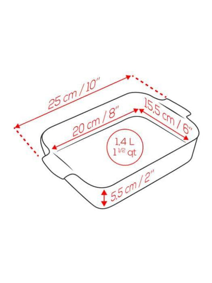 Peugeot Baker: 10" Rectangle, Saffron