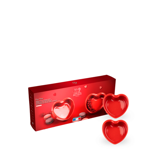 Peugeot Appolia Heart Ramekins (Set of 2): Red