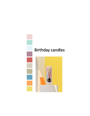 Point a La Ligne Birthday Candles (Set of 20): Multicolored