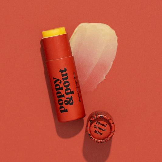 Poppy & Pout Lip Balm: Blood Orange Mint