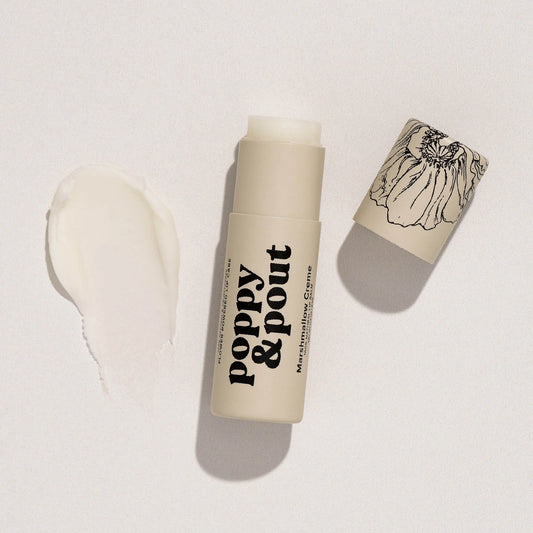 Poppy & Pout Lip Balm: Marshmallow Creme
