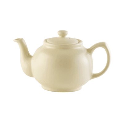 Price & Kensington Teapot: 6 Cup, Matte Cream