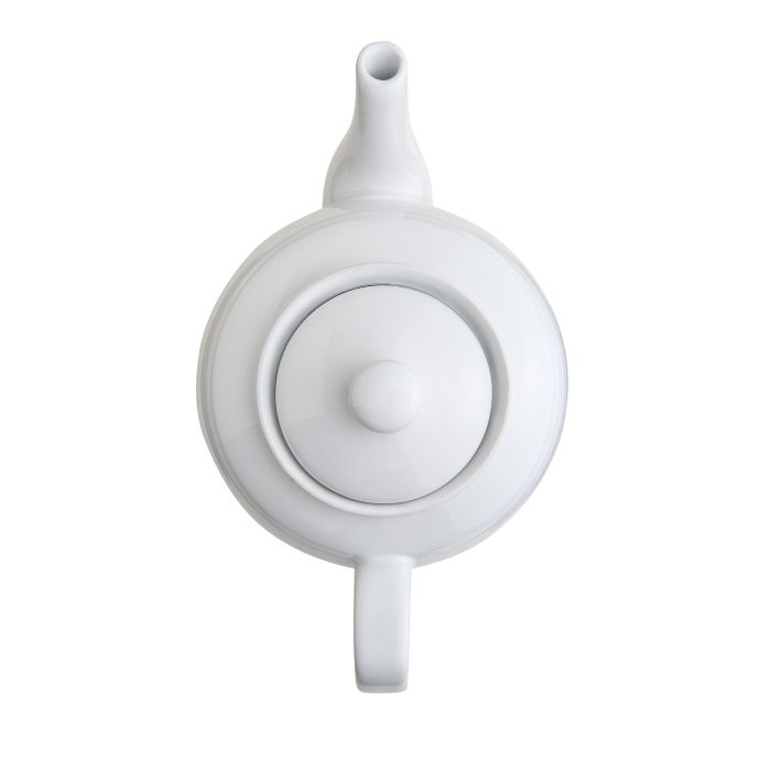 Prill Teapot w/ Infuser: 6 cup, White