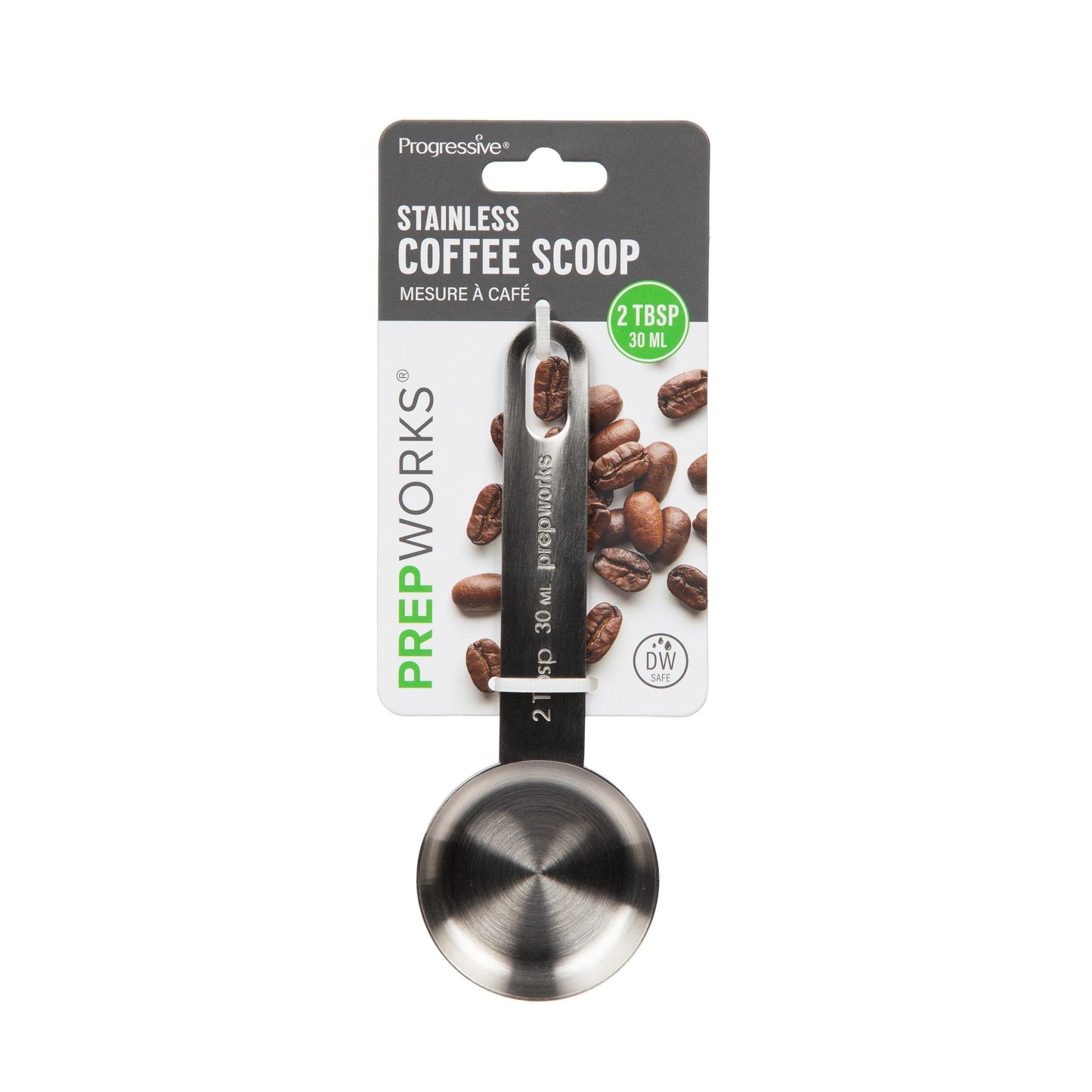 Progressive Intl. Stainless Steel Coffee Scoop (2 Tablespoons)