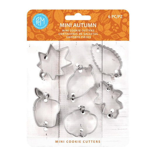 R&M Mini Cookie Cutters (Set of 6): Leaf