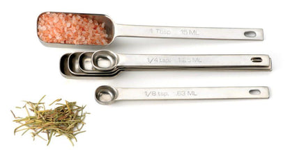 RSVP Measuring Spoons: Rectangular, Set Of 6