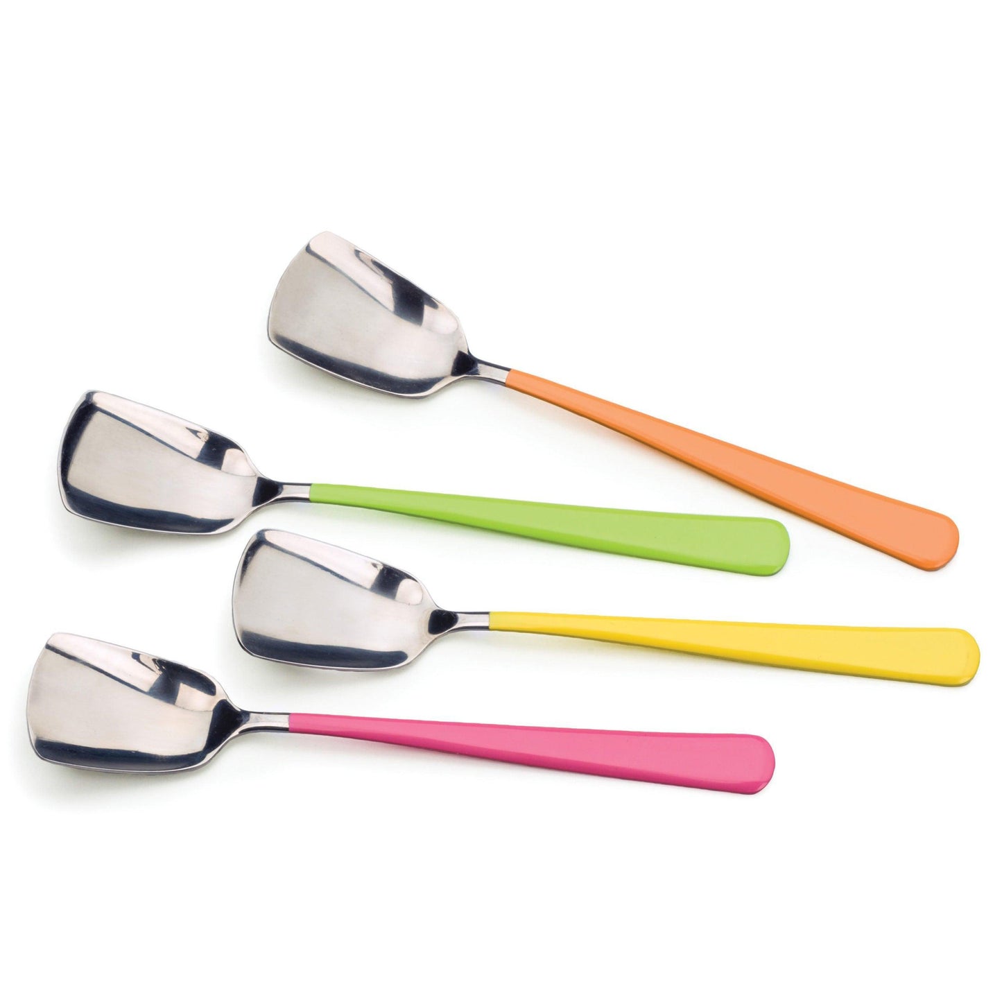 RSVP Ice Cream Spoons: Set of 4, Enameled Handle