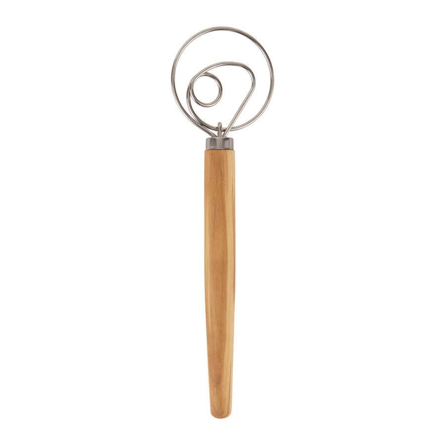 RSVP Olivewood Dough Whisk