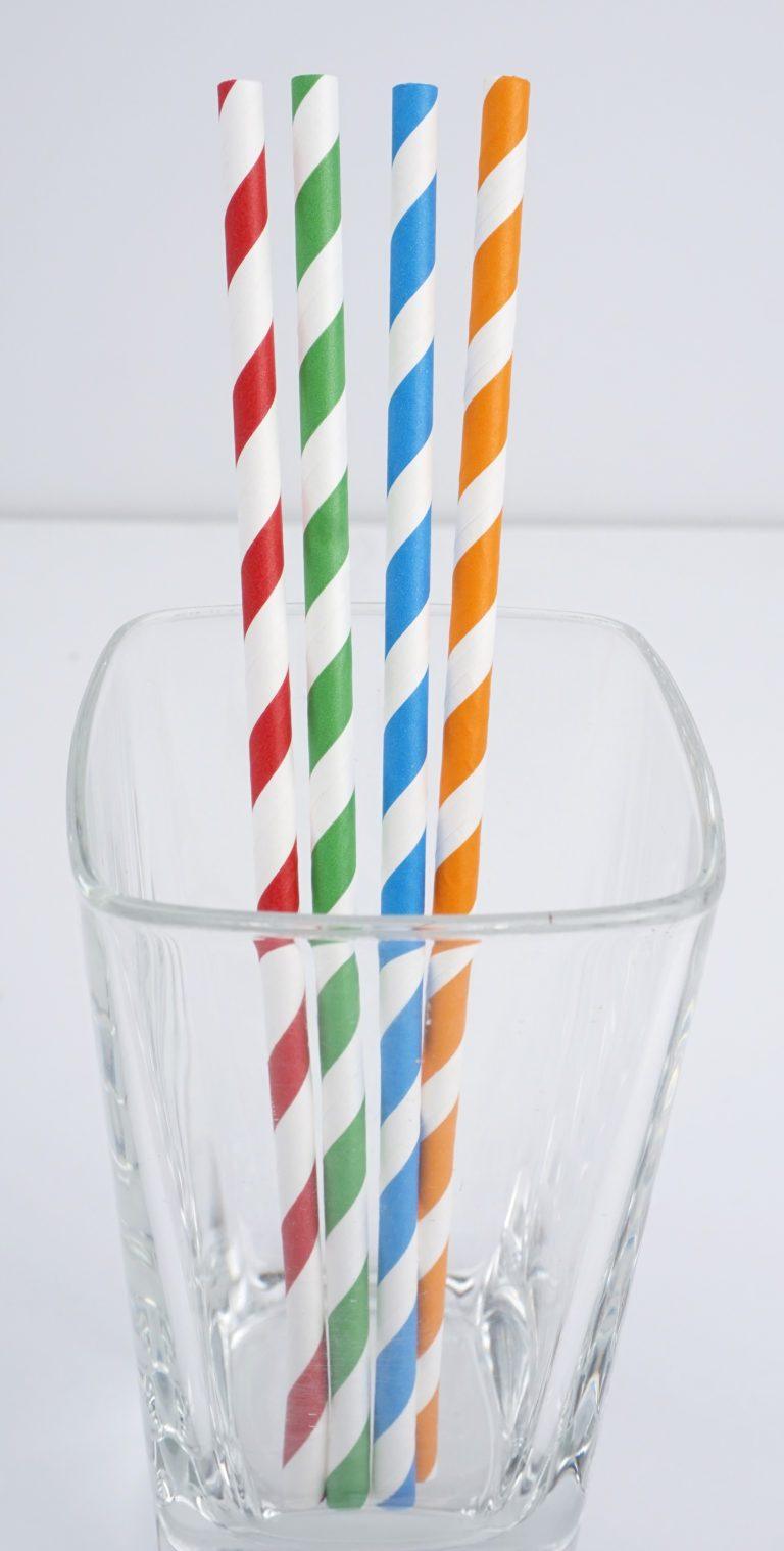 RSVP Paper Straws Striped