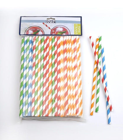 RSVP Paper Straws Striped