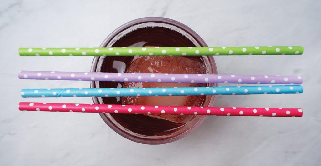 RSVP Paper Straws Dotted