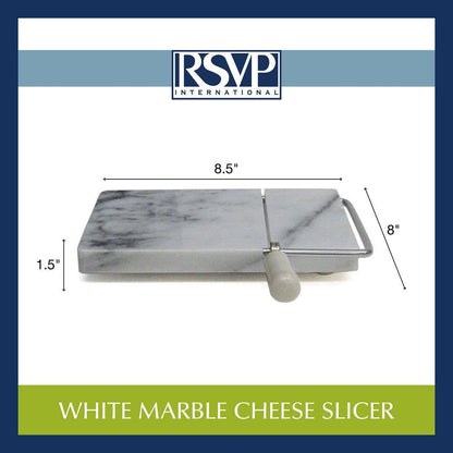 RSVP Marble Cheese Slicer: White