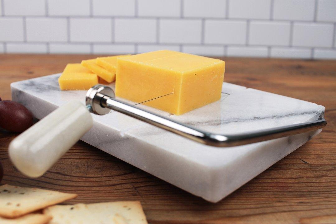 RSVP Marble Cheese Slicer: White