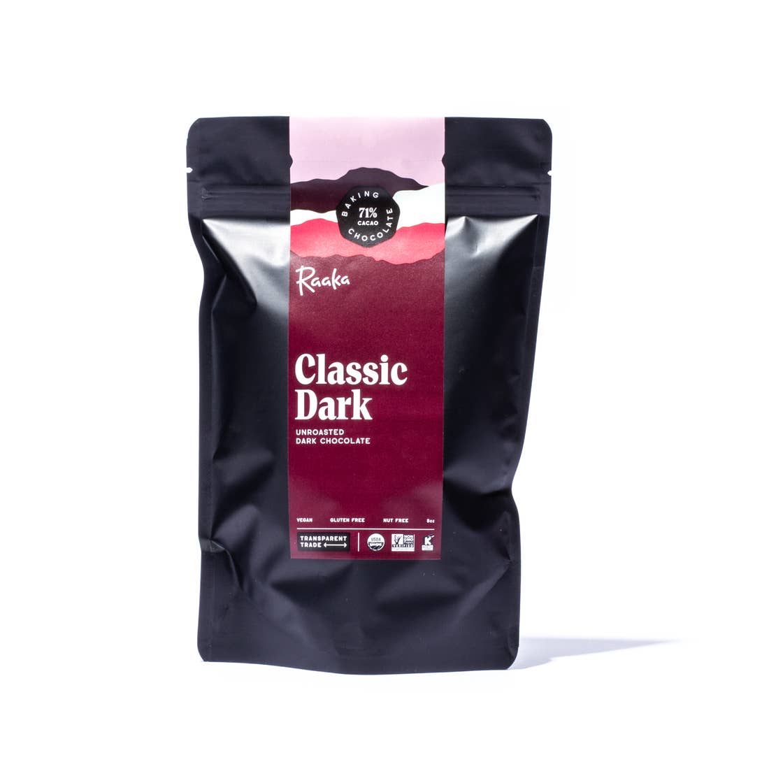 Raaka Chocolate - 71% Dark Baking Chocolate, 8oz.