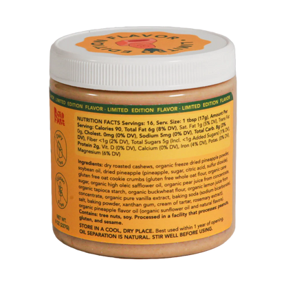 Rooted Fare Pineapple Cake Cashew Butter