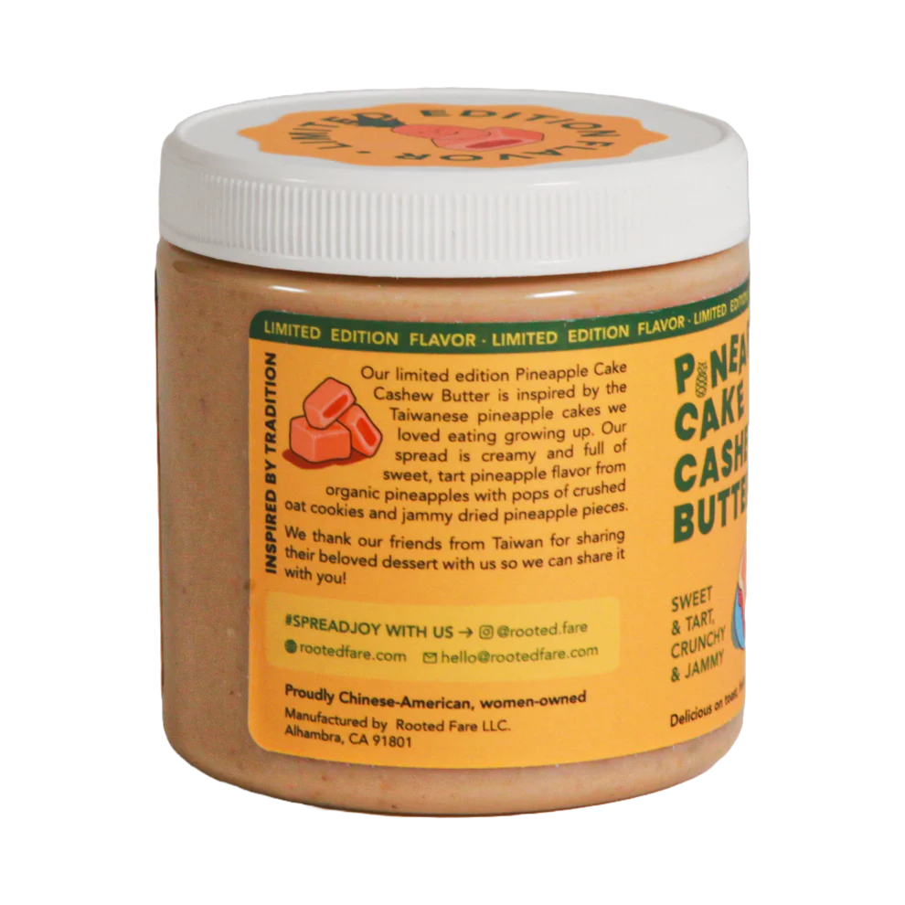 Rooted Fare Pineapple Cake Cashew Butter