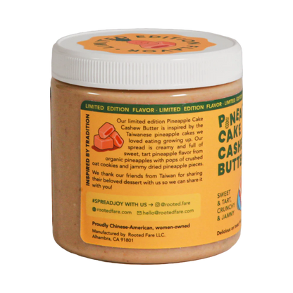 Rooted Fare Pineapple Cake Cashew Butter