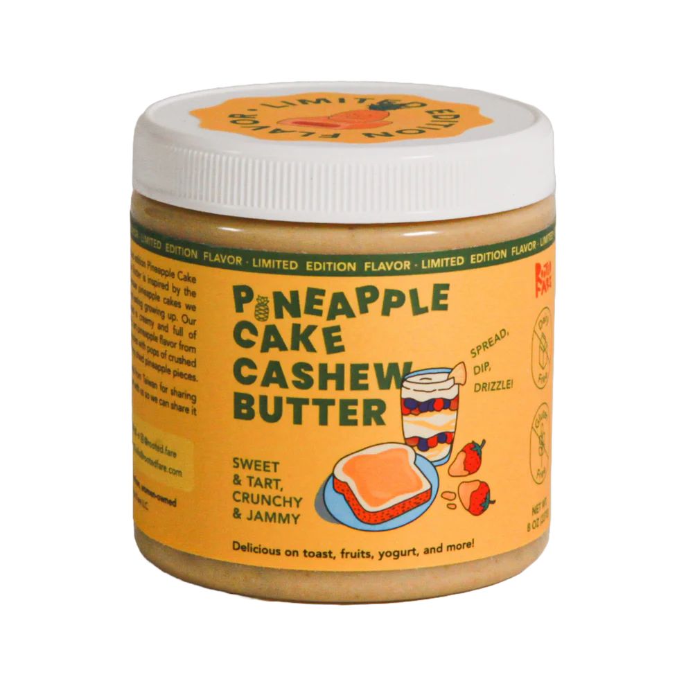 Rooted Fare Pineapple Cake Cashew Butter
