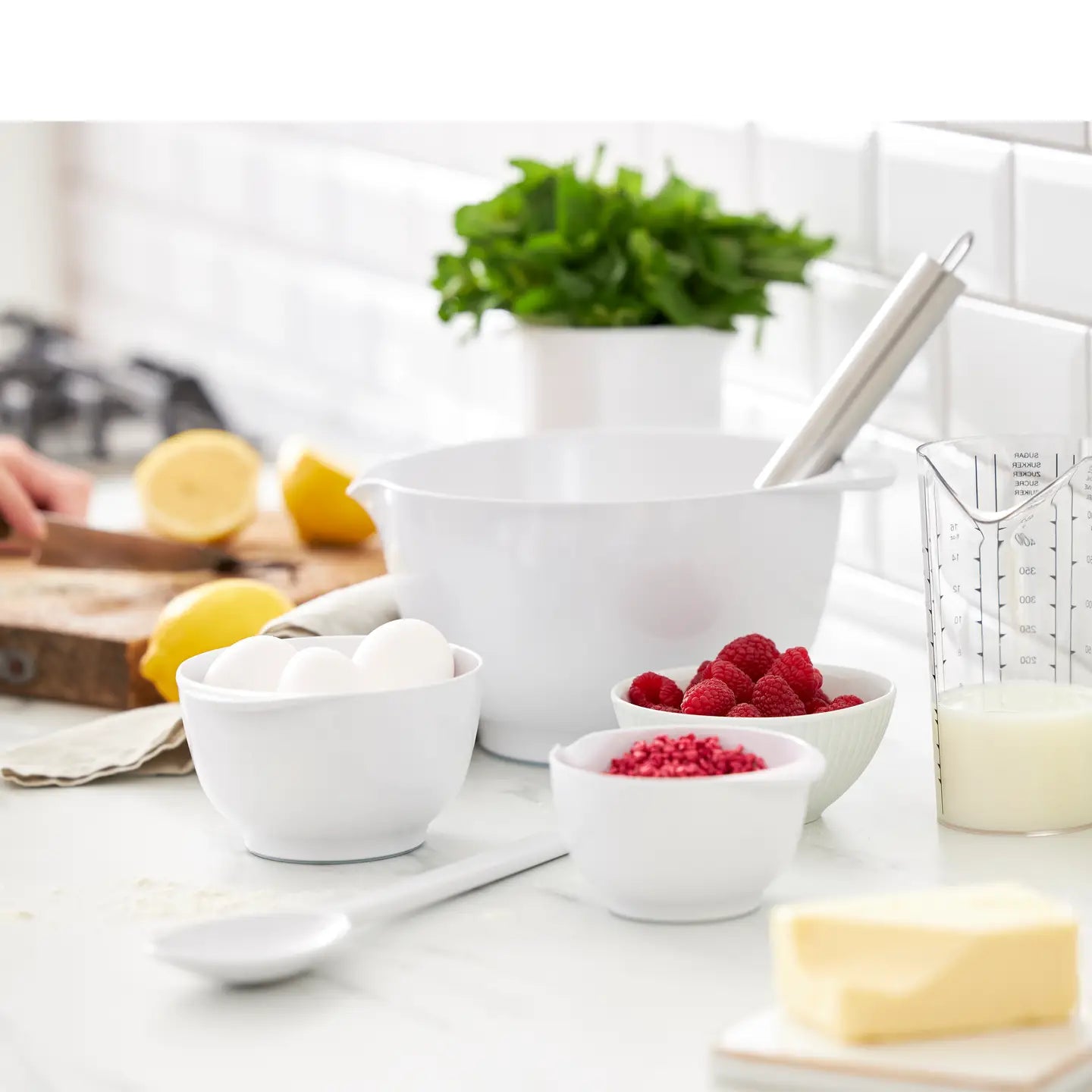 Rosti Margrethe Mixing Bowl: 0.75L, White