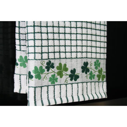 Samuel Lamont Poli-Dri Jacquard Tea Towel: Shamrock