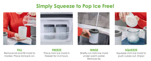 Tovolo Squeeze & Release Mini Ice Mold Set