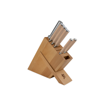 Shun Classic Blonde Set: 7 Piece Block Set