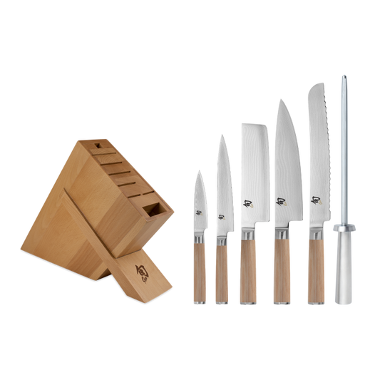 Shun Classic Blonde Set: 7 Piece Block Set