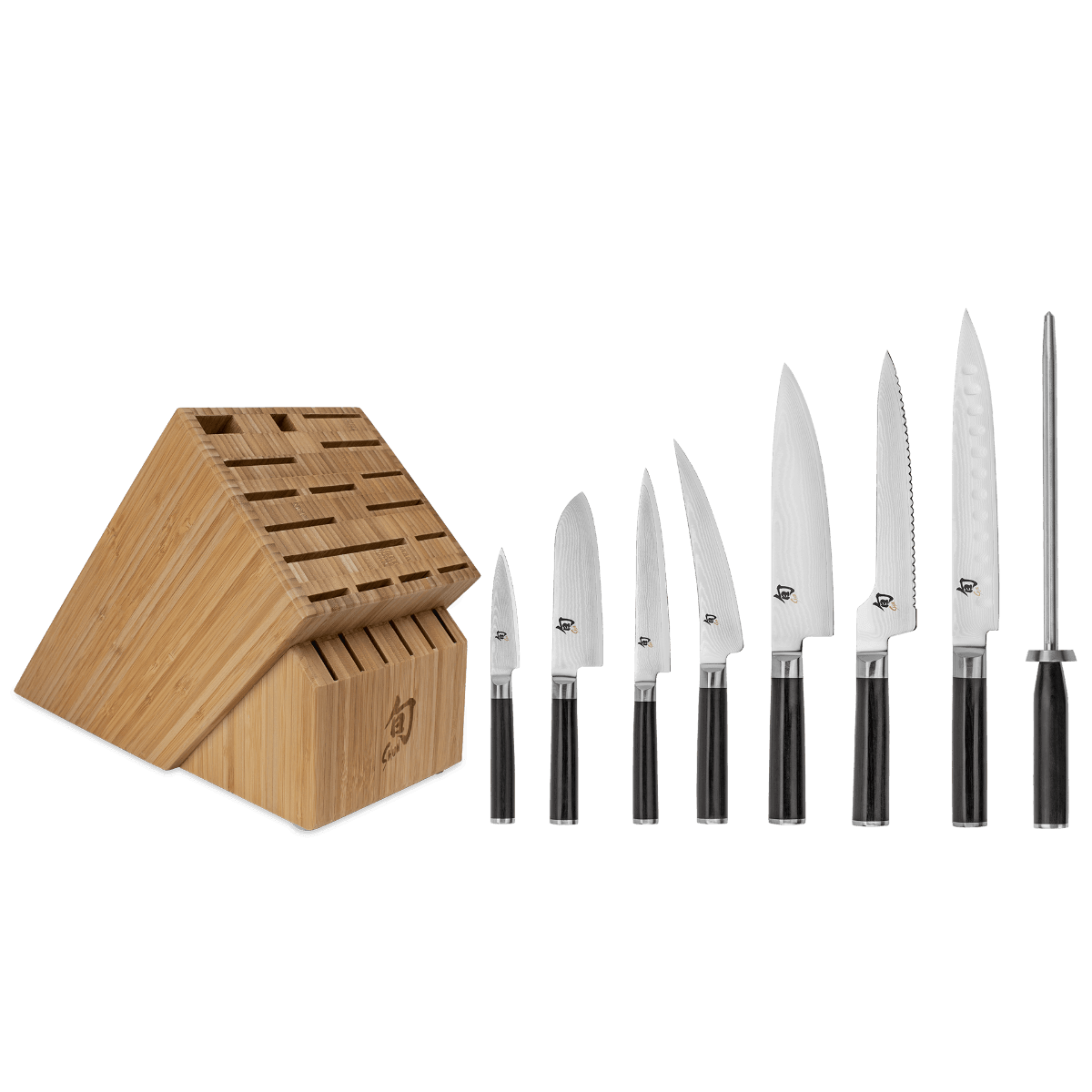 Shun Classic Onyx Set: 9 Piece Chef's Choice