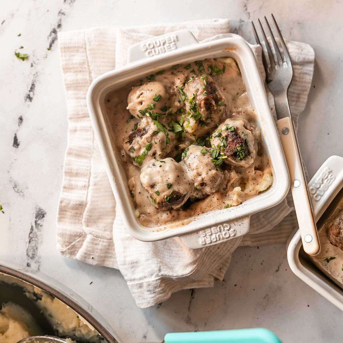 Souper Cubes Ceramic Baking Dishes (Set of 2): Square, White