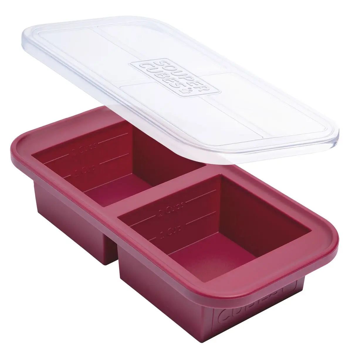 Souper Cubes Freezing Tray: 2 Cup, Cranberry