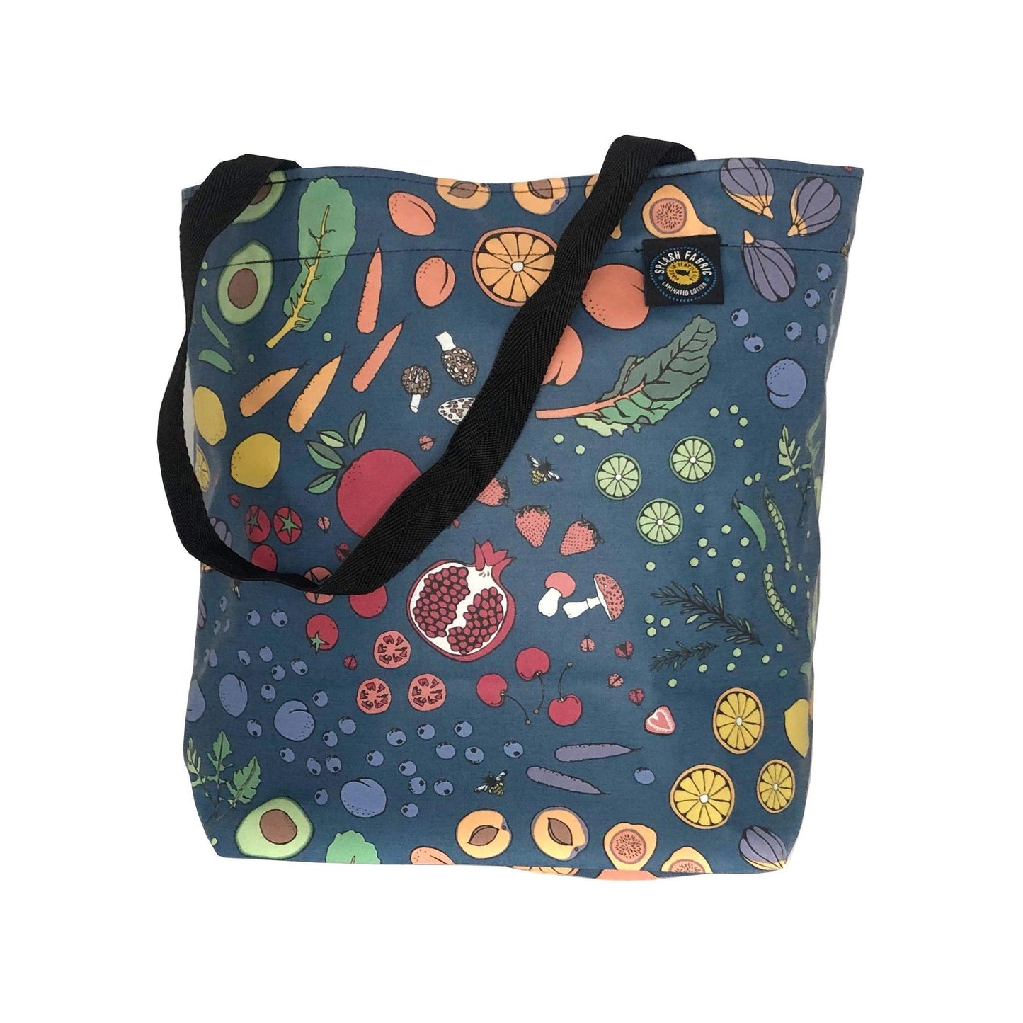 Splash Fabric Market Tote: Kale