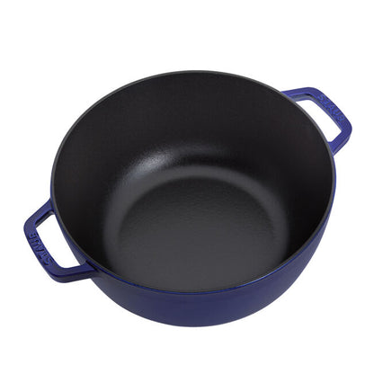 Staub Essential French Oven: 5 QT, Dark Blue