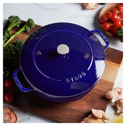 Staub Essential French Oven: 5 QT, Dark Blue