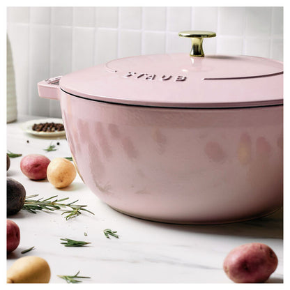Staub Essential French Oven: 5 QT, Peony Pink